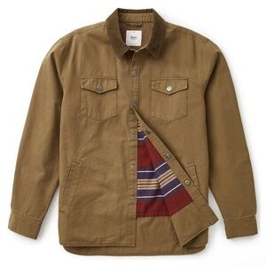 Katin CAMPBELL JACKET Men's Umber Flannel Lined Jacket Sz L -NWOT